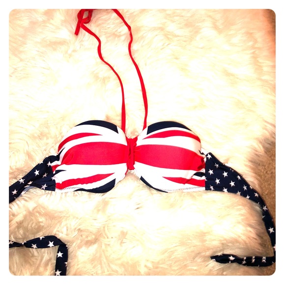 🇬🇧 United Kingdom padded strapless/halter top - Picture 1 of 5